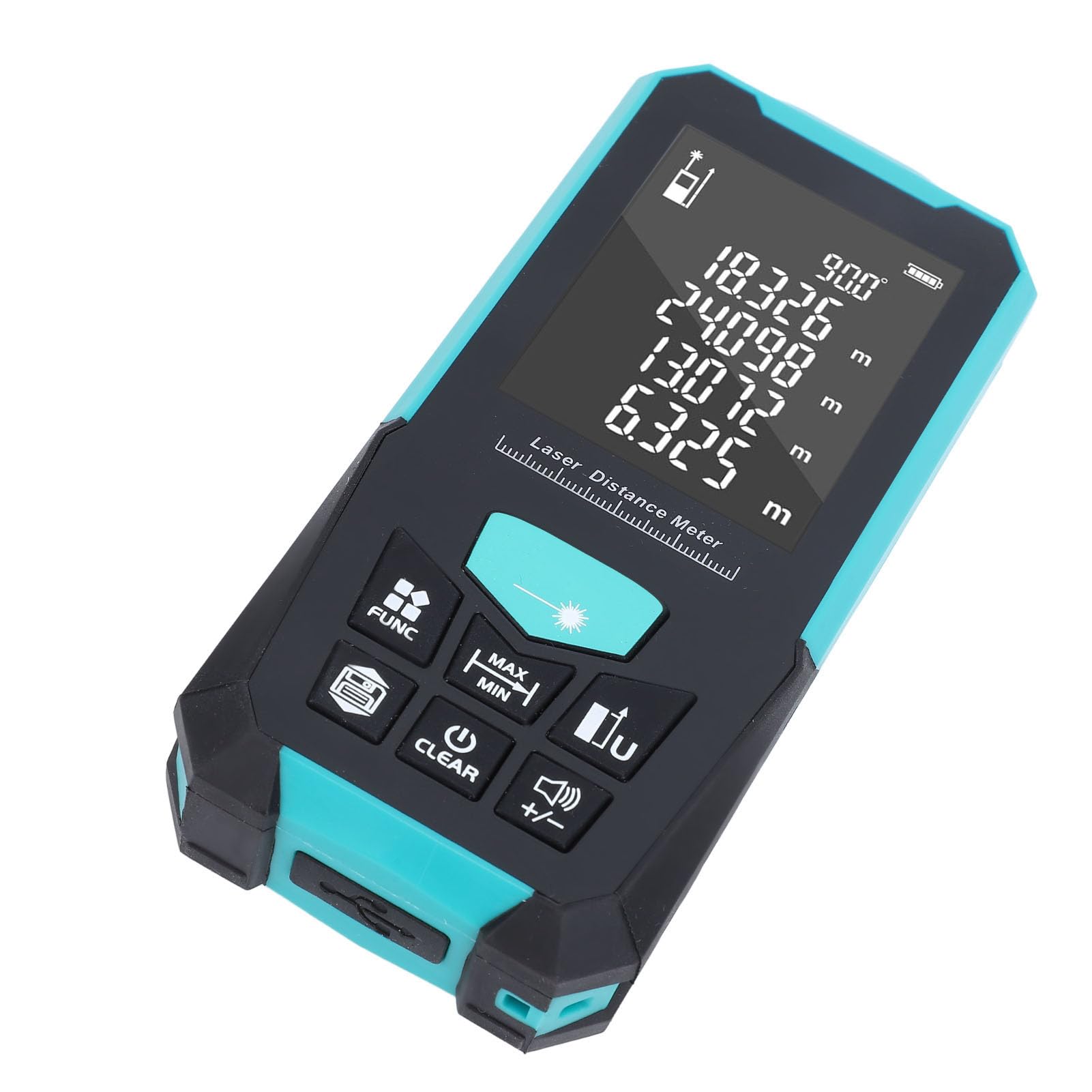 Pomiar Laserowy, Cyfrowy Dalmierz Laserowy z możliwością ładowania 0,05-100 M z 2,4-calowym Wyświetlaczem LCD do Użytku Domowego