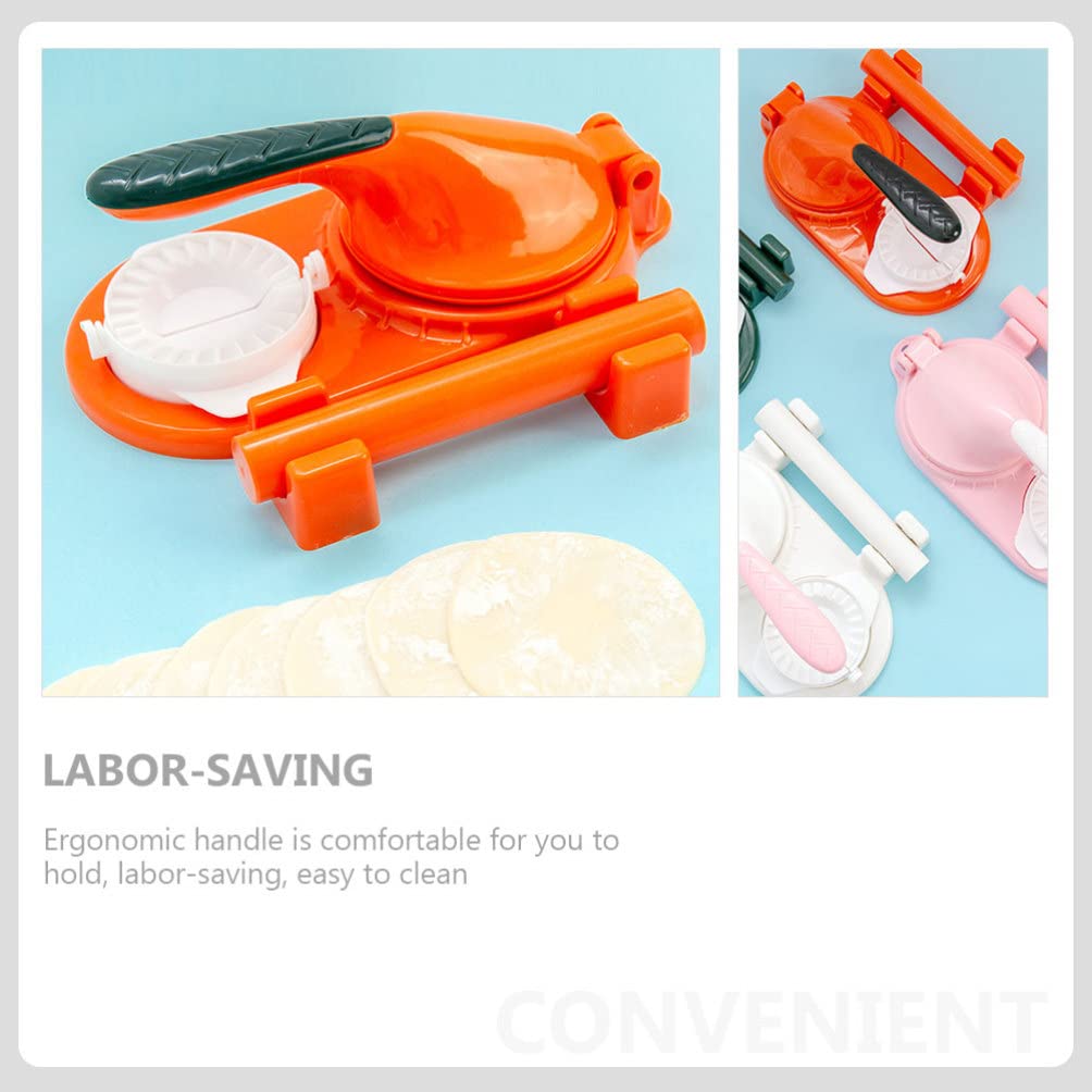 Angoily Dumplings Maker Manual Tortilla Press Dumpling Skin Maker Dumpling Press Molds Dumpling Wrappers Maker Press Pierogi Maker Machine Seconds to Make Dumplings Quickly Orange Pies Maker
