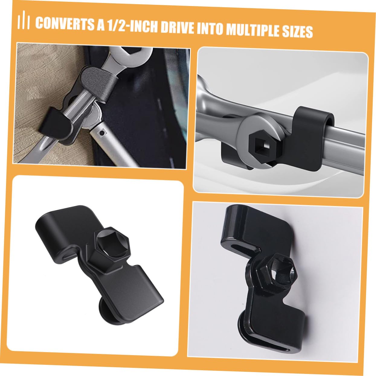 NUOBESTY 5 Pezzi Estensore per Chiavi Inglesi con Adattatore Magnetico da Strumento per Meccanici Utensile Pratico per Riparazioni e Installazioni