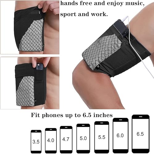 Miniatura 3 de Brazalete deportivo universal para todos los teléfonos. Brazalete para teléfono celular para correr, fitness y entrenamientos de gimnasio (iPhone