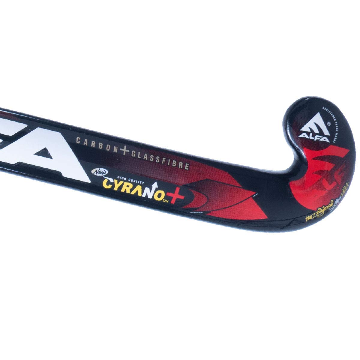 A L F A CYRANO Glass Fibre Painted Hockey Stick (37 INCHES) 1