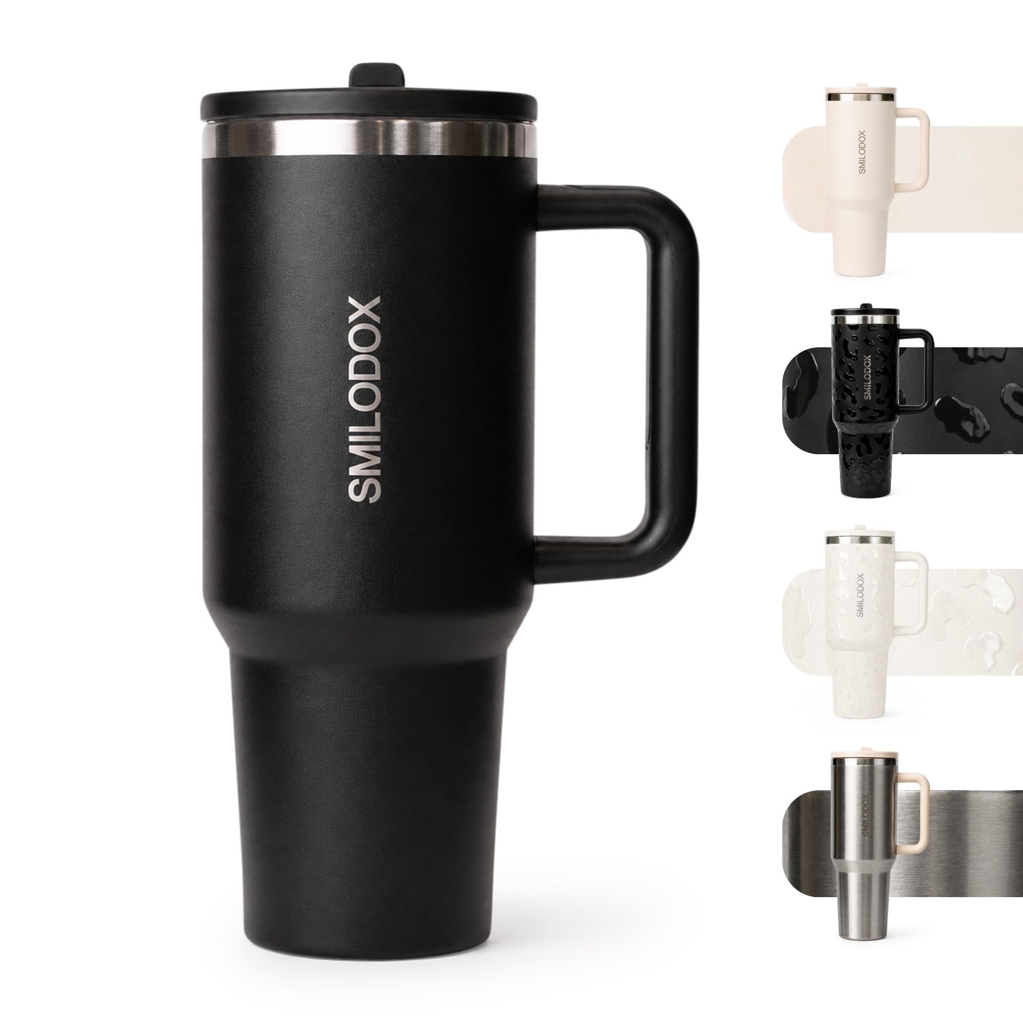 SMILODOX Trinkbecher Termis, 1,2L Edelstahl Tumbler auslaufsicher und BPA frei, Thermo Drink Cup Unisex, Trinkflasche für Sport Büro Freizeit und unterwegs
