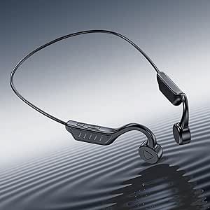 BL15 Conduction Headphones Bluetooth, 5.0 Wireless Open Ear Earphones, Stereo Surround Noise Reduction Sports Headset for Running Driving Cycling Yoga (Black) asin的图片