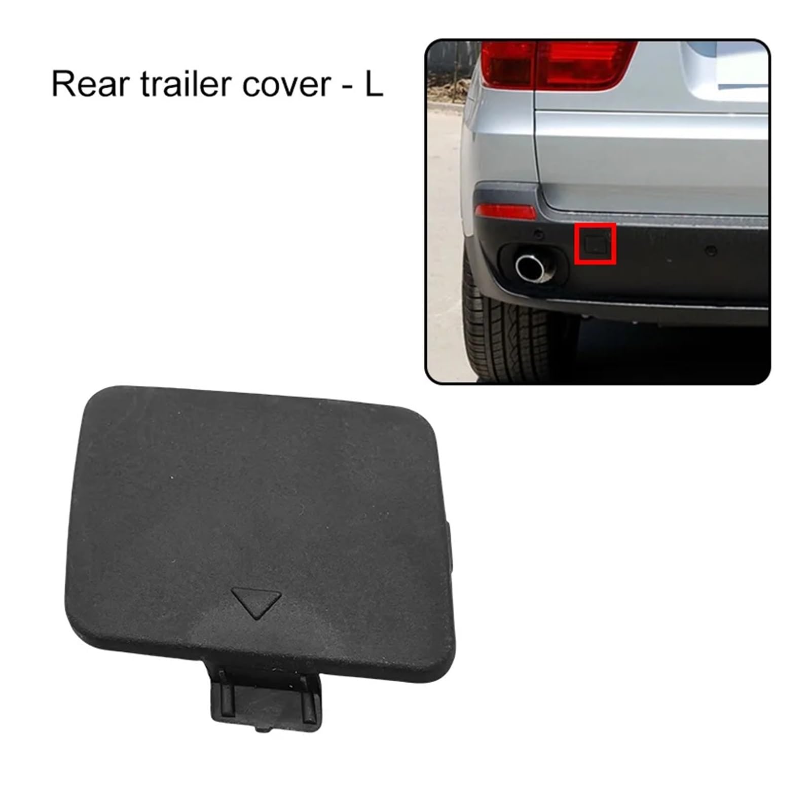 Lewy lub prawy tylny zderzak hak holowniczy pokrywa zaślepka do BMW X5 E70 2007-2013 Hauling Eye Lid 51127158447 51127158448