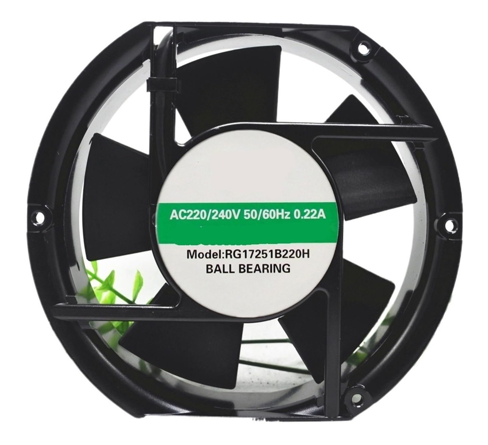 ZBWZXBDJ Cooling Fan RG1751B220H AC 220V 0.22A 17CM 17251 2 Wire