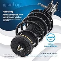 Vista 1394 de Detroit Axle - Kit de suspensión delantera de 10 piezas para Chevy Aveo Aveo5 Pontiac G3 Wave 2 Ready Struts Assembly 2 Enlaces de barra