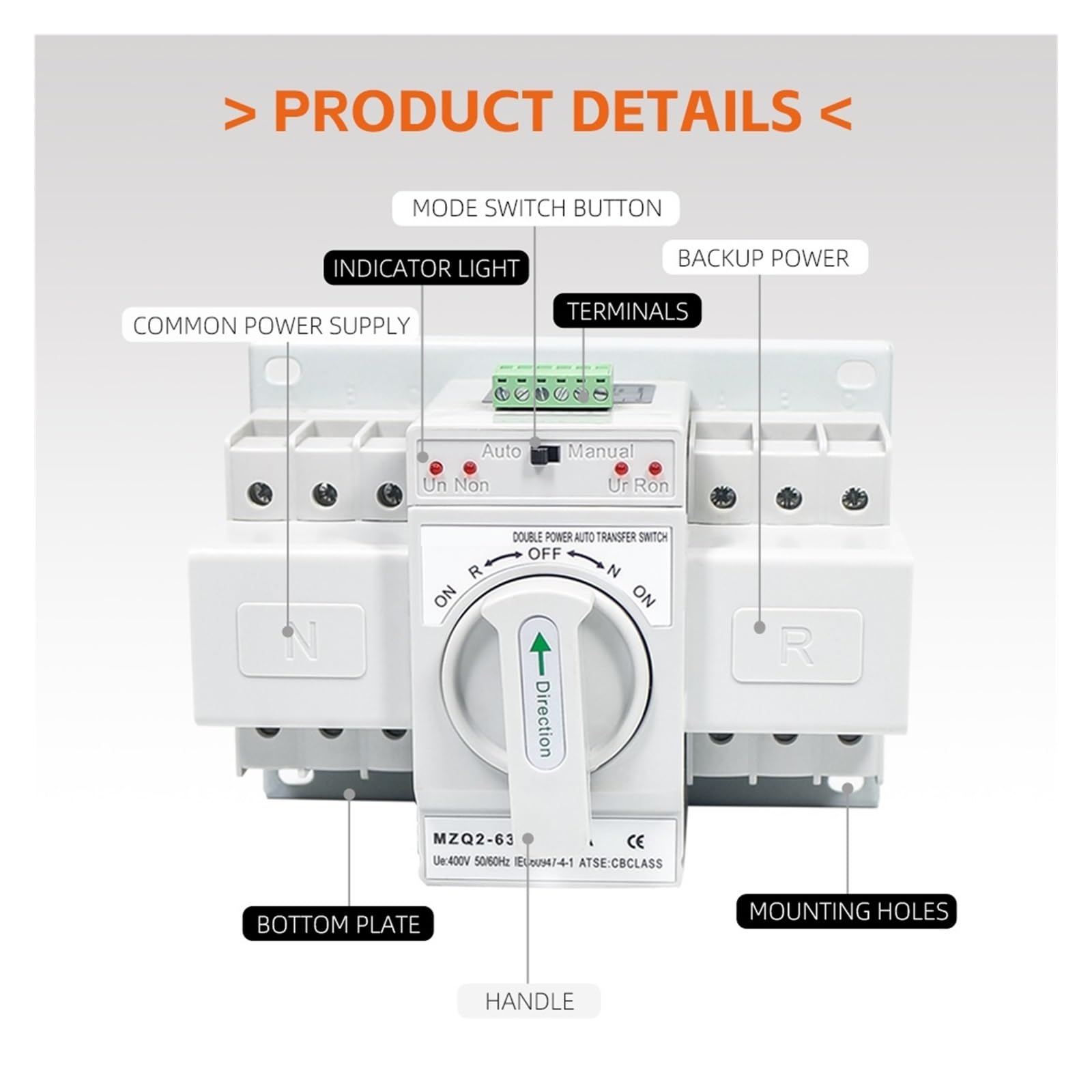 Amazon.com: ZIPCOM Double Power Automatic Transfer Switch AC