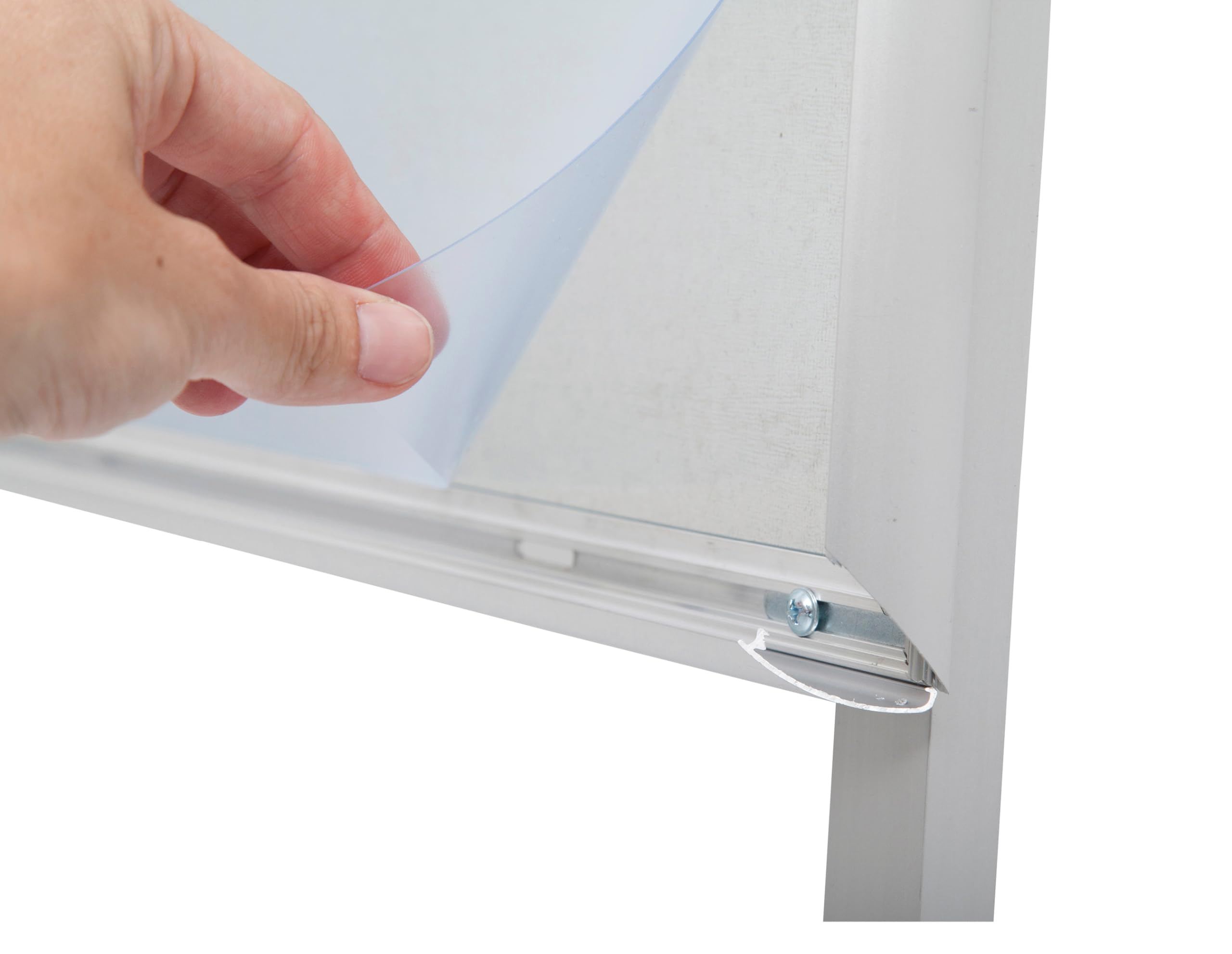 MAUL Kundenstopper A1 MAULpublic silber Alurahmen Plakatständer Hochformat