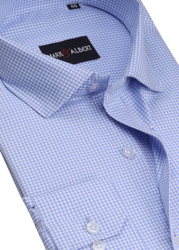 Image of Mark & Albert Men's Digital Print Full Sleeves Regular Fit Shirt