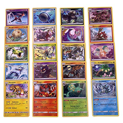 Originale Pokemon Karten - 20 Verschiedene seltene Pokemon Rare Karten - Deutsch