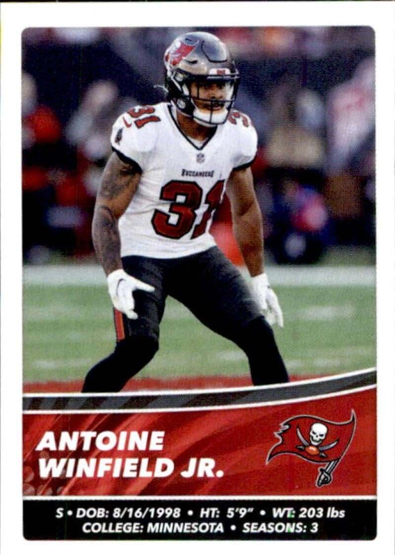 2022 Panini NFL Stickers #490 Antoine Winfield Jr. Tampa Bay Buccaneers Football Sticker
