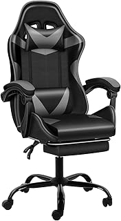 Gaming Chair,Ergonomic Office Chair with Footrest,High Back Video Game Chair,Adjustable Swivel Computer Chair with Headrest and Lumbar Support