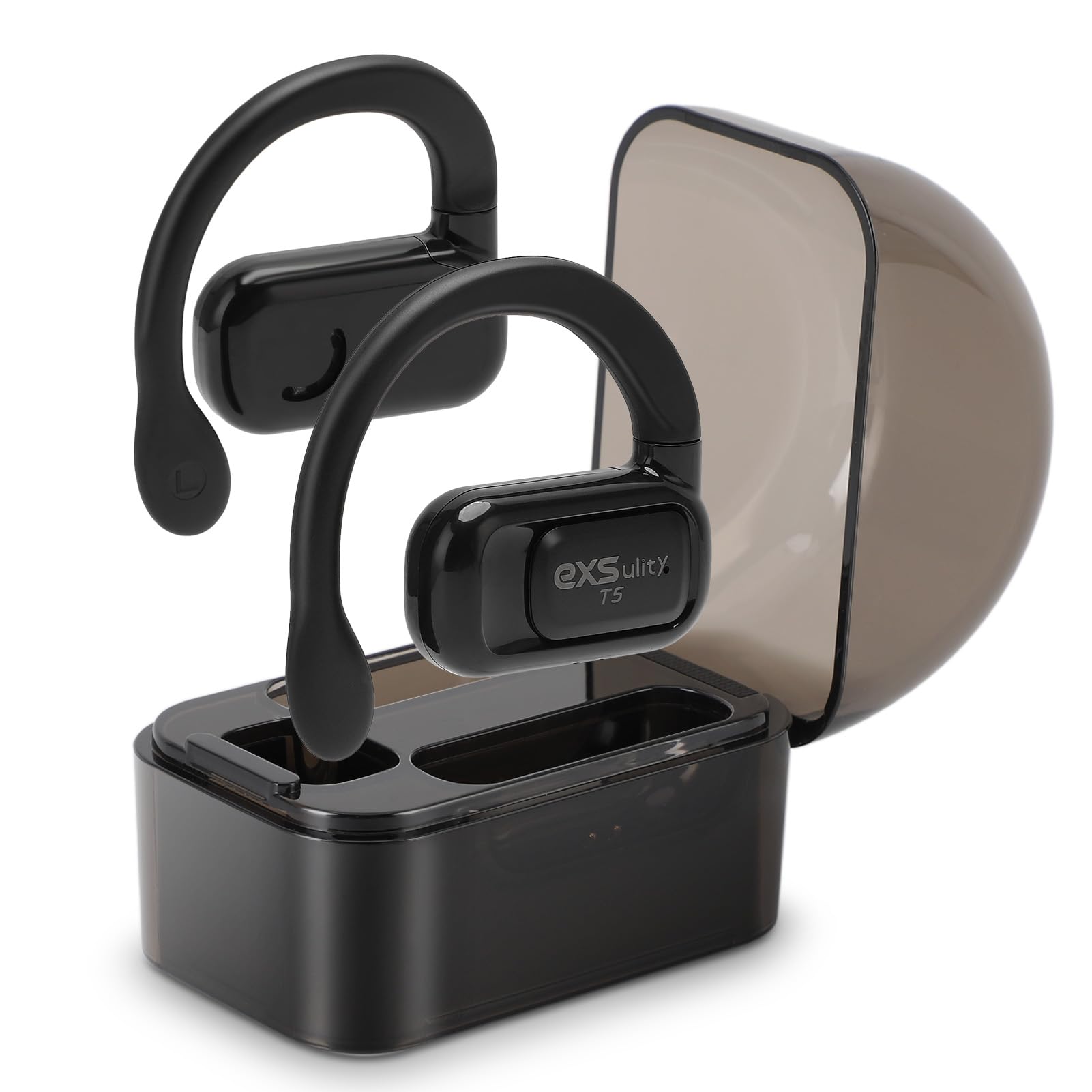 AI Language Translator Earbuds, 144 Languages Online Translation & 5 Translation Modes in Real Time Translator Earphones with APP (BLACK)