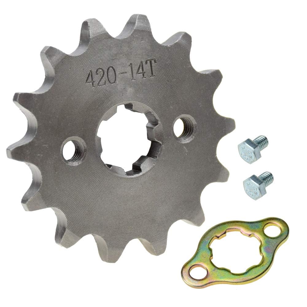 そーた Amazon.com: 420 14T 17mm Motorcycle Front Engine Sprocket