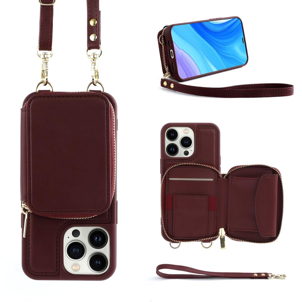 Housse de protection iPhone 15Plus ENILSA antichoc avec zippe rouge - 8