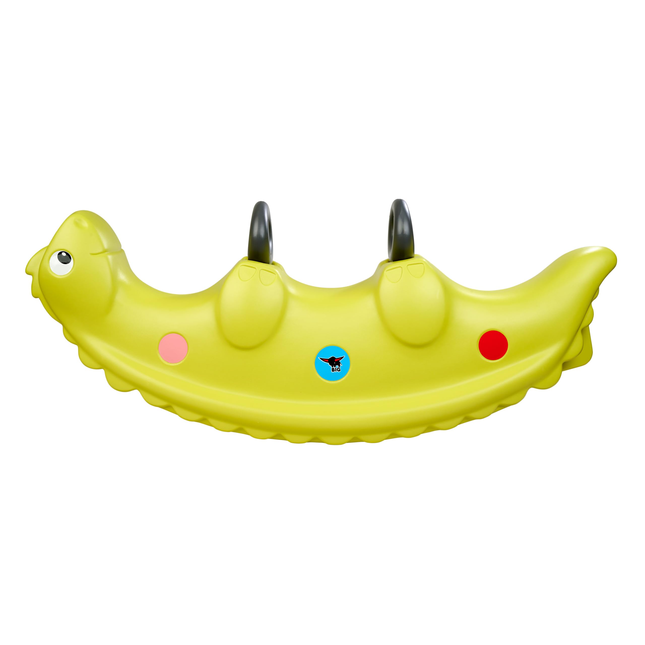 Big Sammy Rocker - Balancín Infantil para 1 a 3 Personas, con Bonitos cobertizos y Asas Resistentes, soporta hasta 50 kg, para niños a Partir de 12 Meses, Color Verde