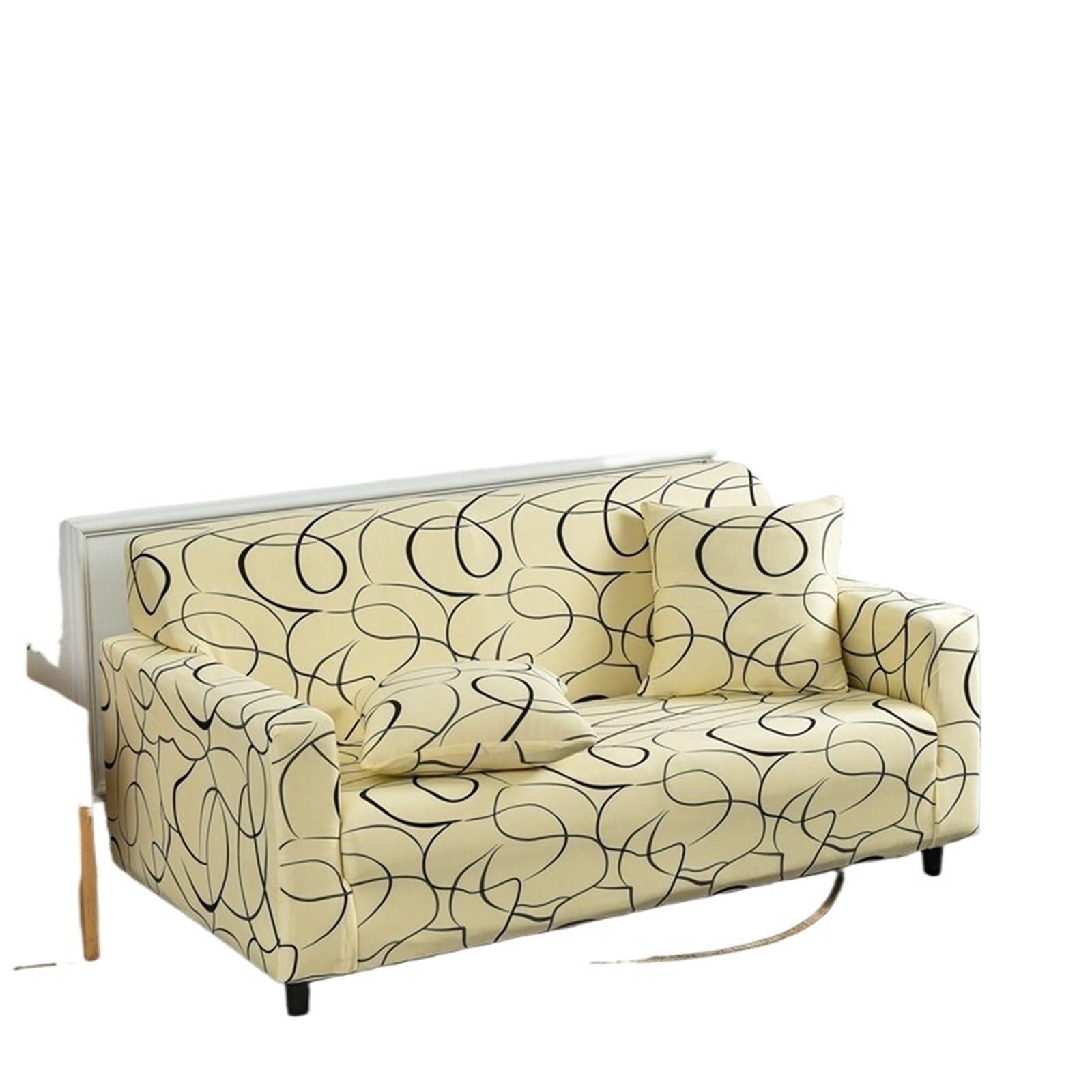 Sofa Cover Stretch Sofa Cover Corner Sofa Cover Armchair Sofa Cover 1 2 3 4 Seater Living Room Furniture Protector Cover(Color69,3-Seater 190-230cm)