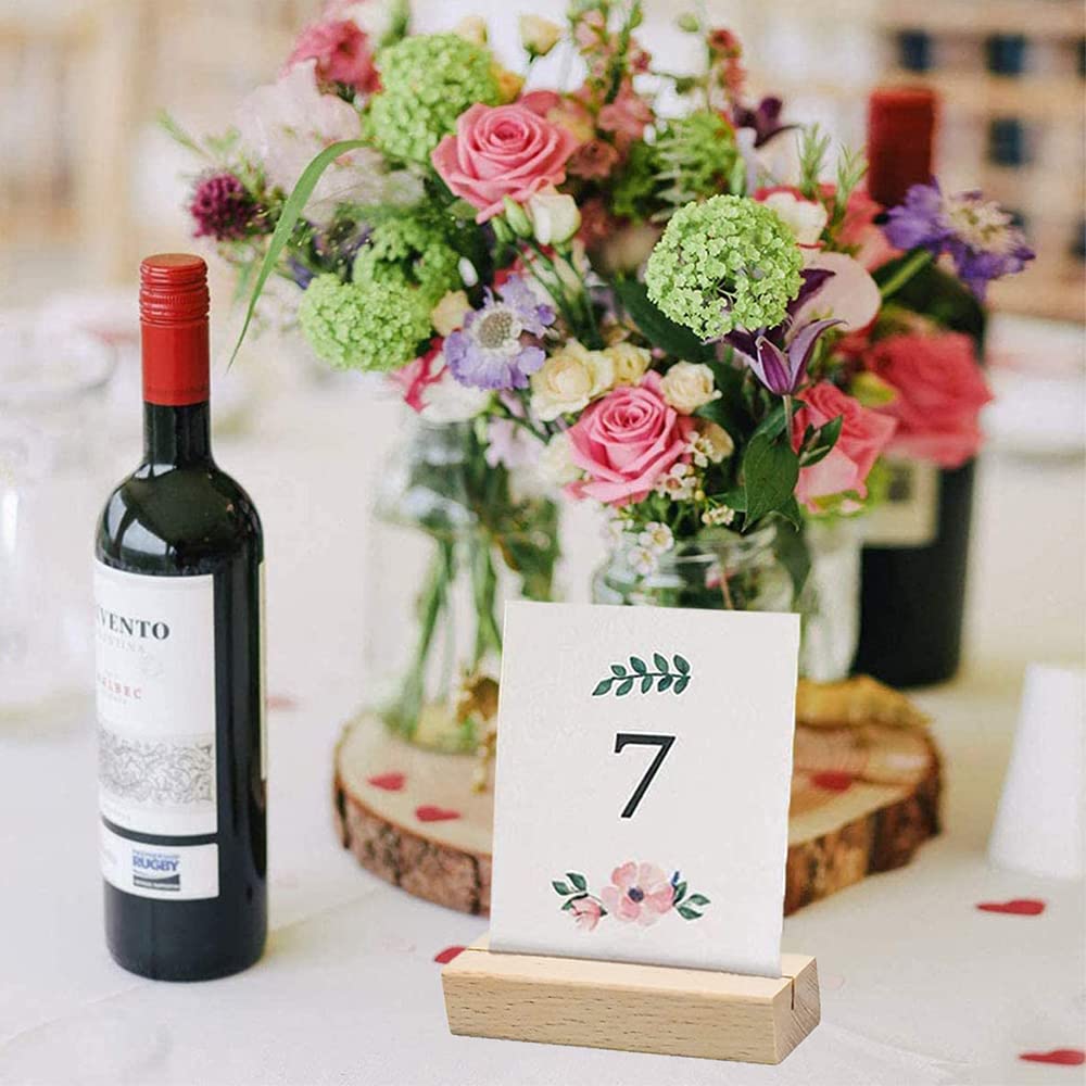 20 Segnaposto In Legno Per Tavoli - 10.2 Cm, Per Matrimoni, Feste E Ufficio - Foto 2