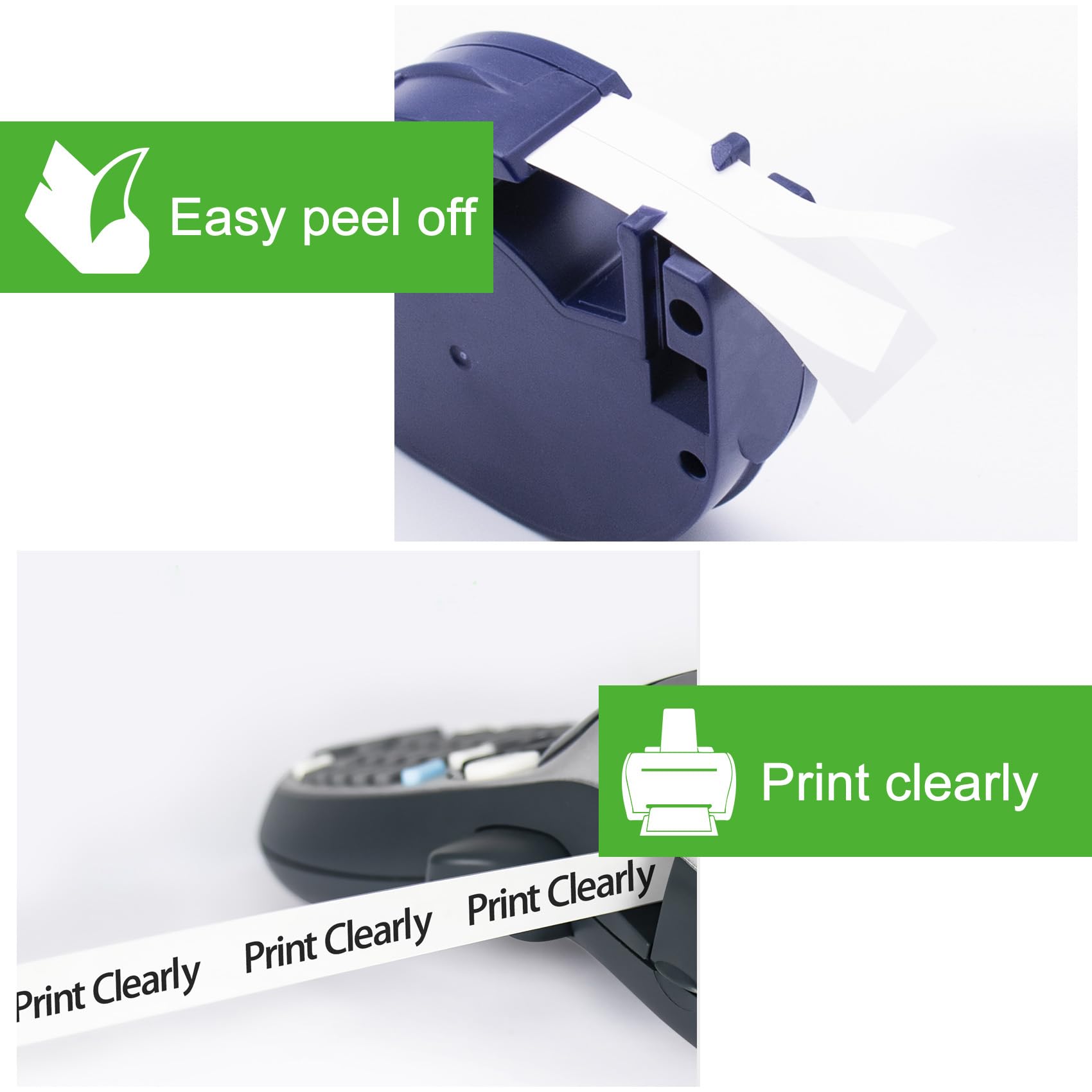 6X Compatible with Dymo Letratag Refills White Tape, 91200 12mm x 4m - Image 3