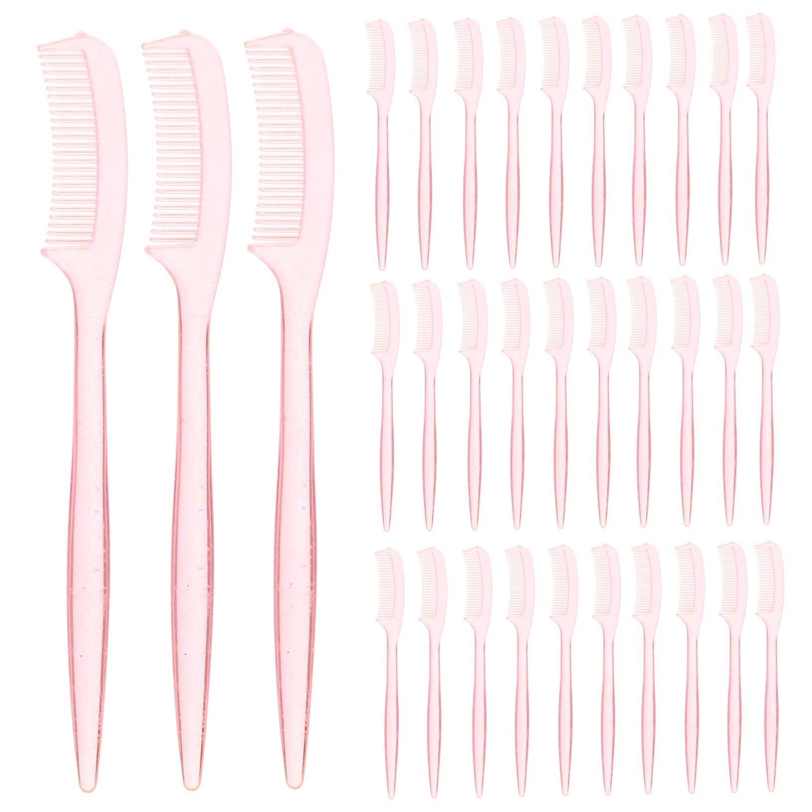 IWOWHERO Spoolies for Eyebrows 100pcs Eyelash Comb Brow Brush Makeup Tool Soft Easy to Clean Great for Women Girls Random Color