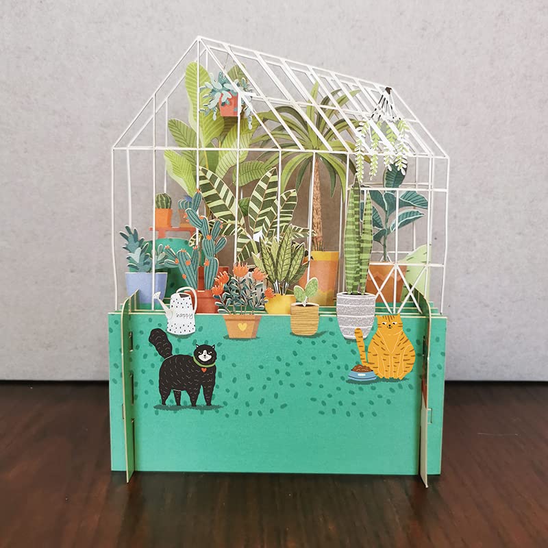Alljoy Design3-D Pop Up Stacks Card - GREENHOUSE