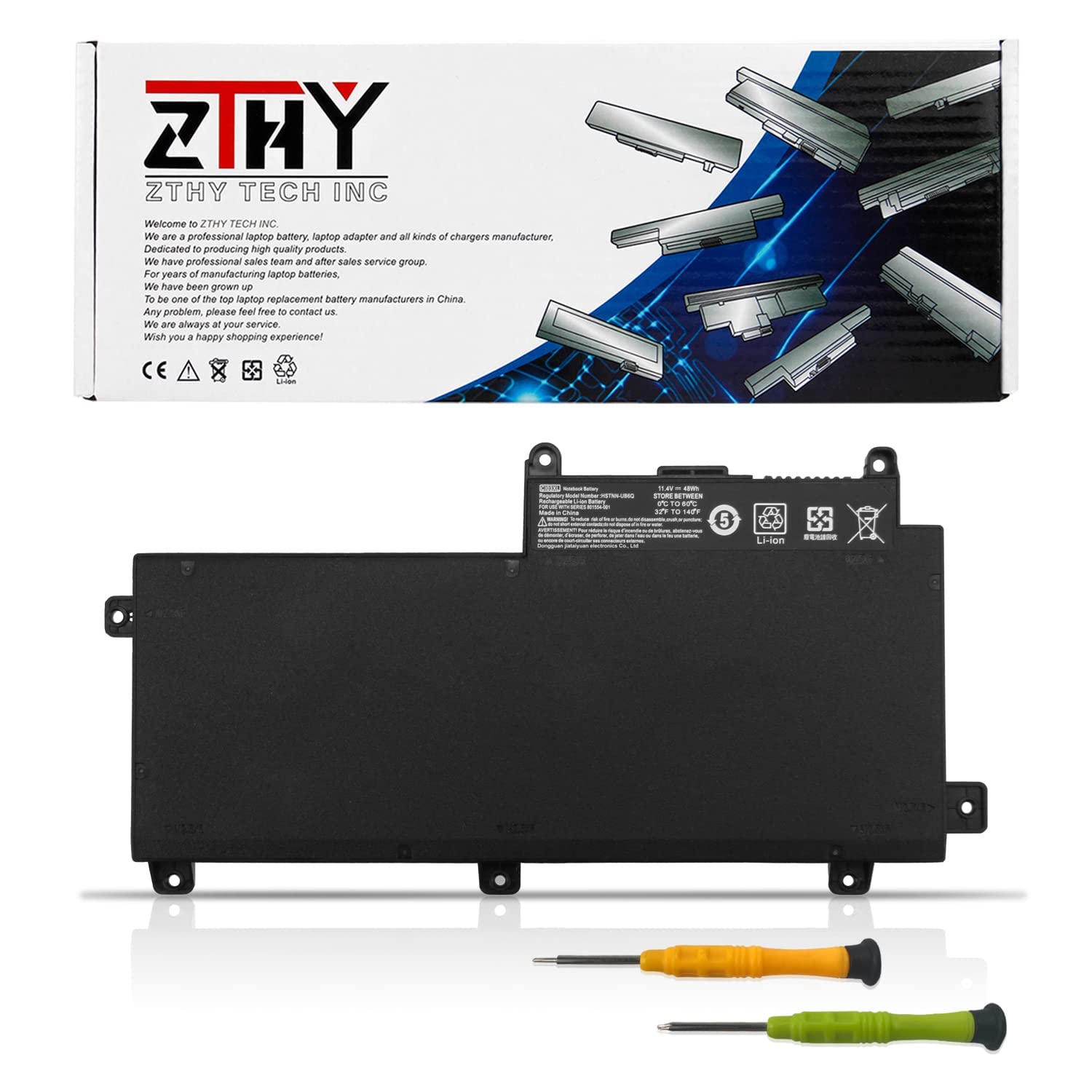 ZTHY CI03 CI03XL Laptop Battery for HP ProBook 640 G2 645 G2 650 G2 655 G2 ProBook 640 G3 645 G3 650 G3 655 G3 Series HSTNN-UB6Q HSTNN-LB6T HSTNN-PB6K 801554-001