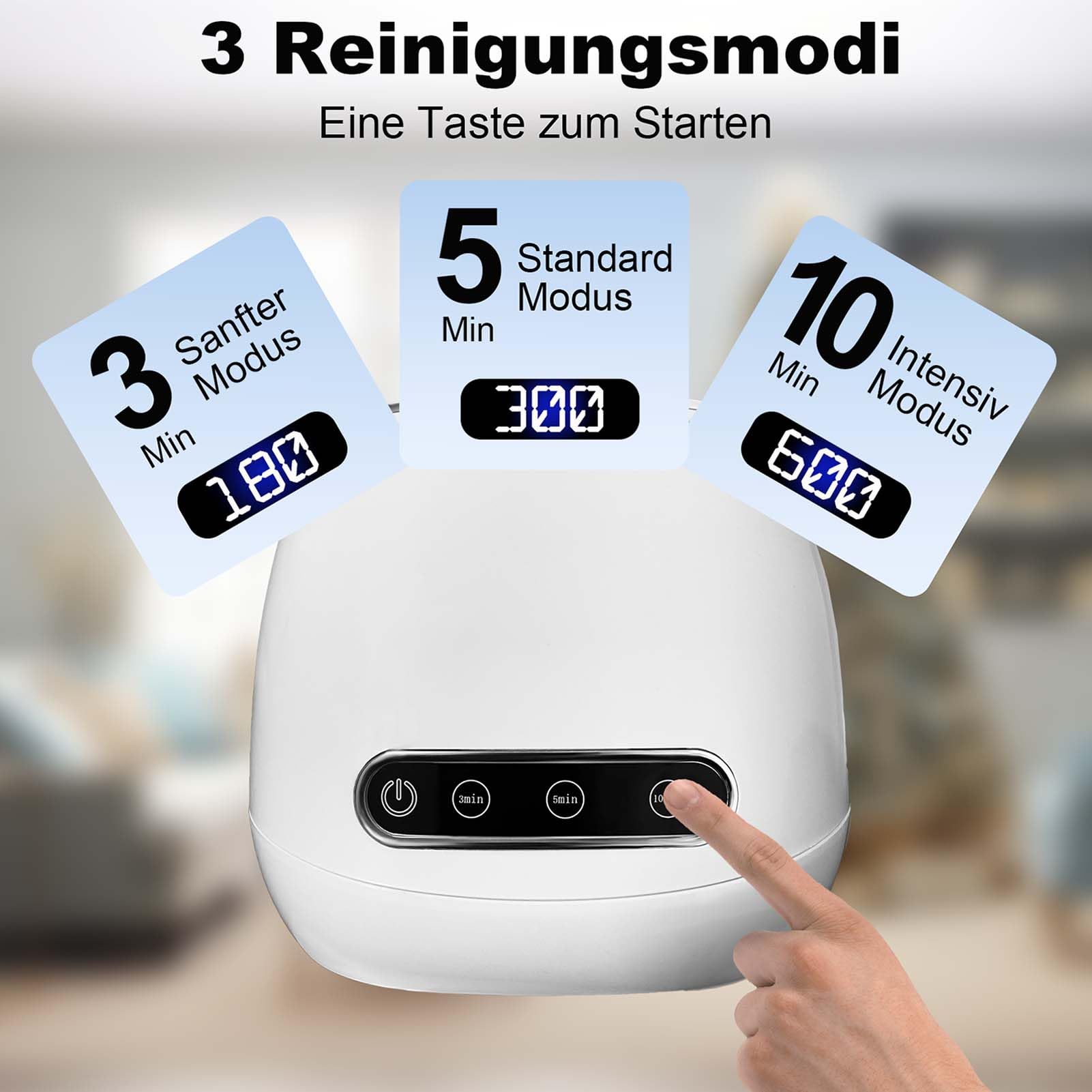 Appareil de nettoyage à ultrasons 48 000 Hz, nettoyeur à ultrasons avec lampe UV, bain à ultrasons, nettoyeur de gouttières, rainure intérieure en acier inoxydable pour prothèses dentaires, rétentions