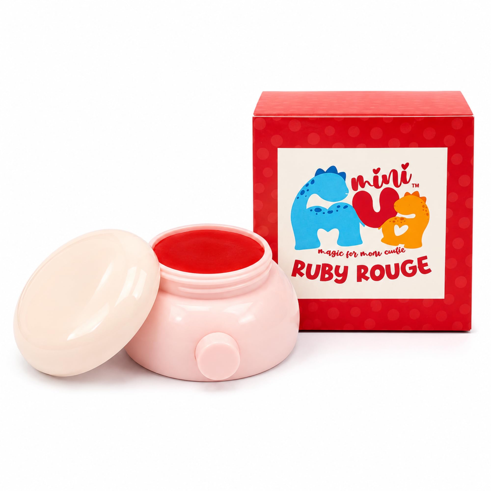Ruby Rouge Lip Balm Jar Smooth Texture Soft Finish Lightweight Daily Lip Care Compact Travel Friendly Beauty Essential Red Tint Jar 1 Piece-image-29
