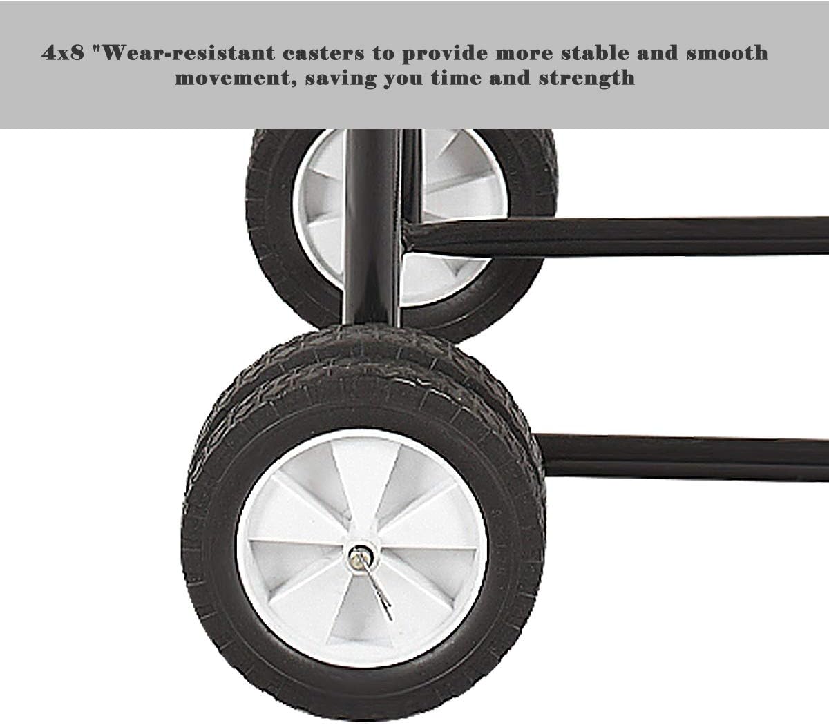 Goplus Outboard Boat Motor Stand, 315 LBS Heavy Duty Pro Engine Carrier Cart Dolly Storage (Black)