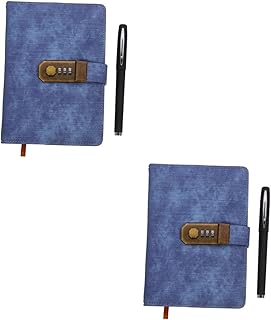 Tofficu 2 Conjuntos De Senha Livro Senha Caderno Diário Com Fechadura Mini Caderno De Bolso Cadernos Secretos Caderno Diário Bloco De Notas Diário De Menina Com Cadeado Diário Com Cadeado