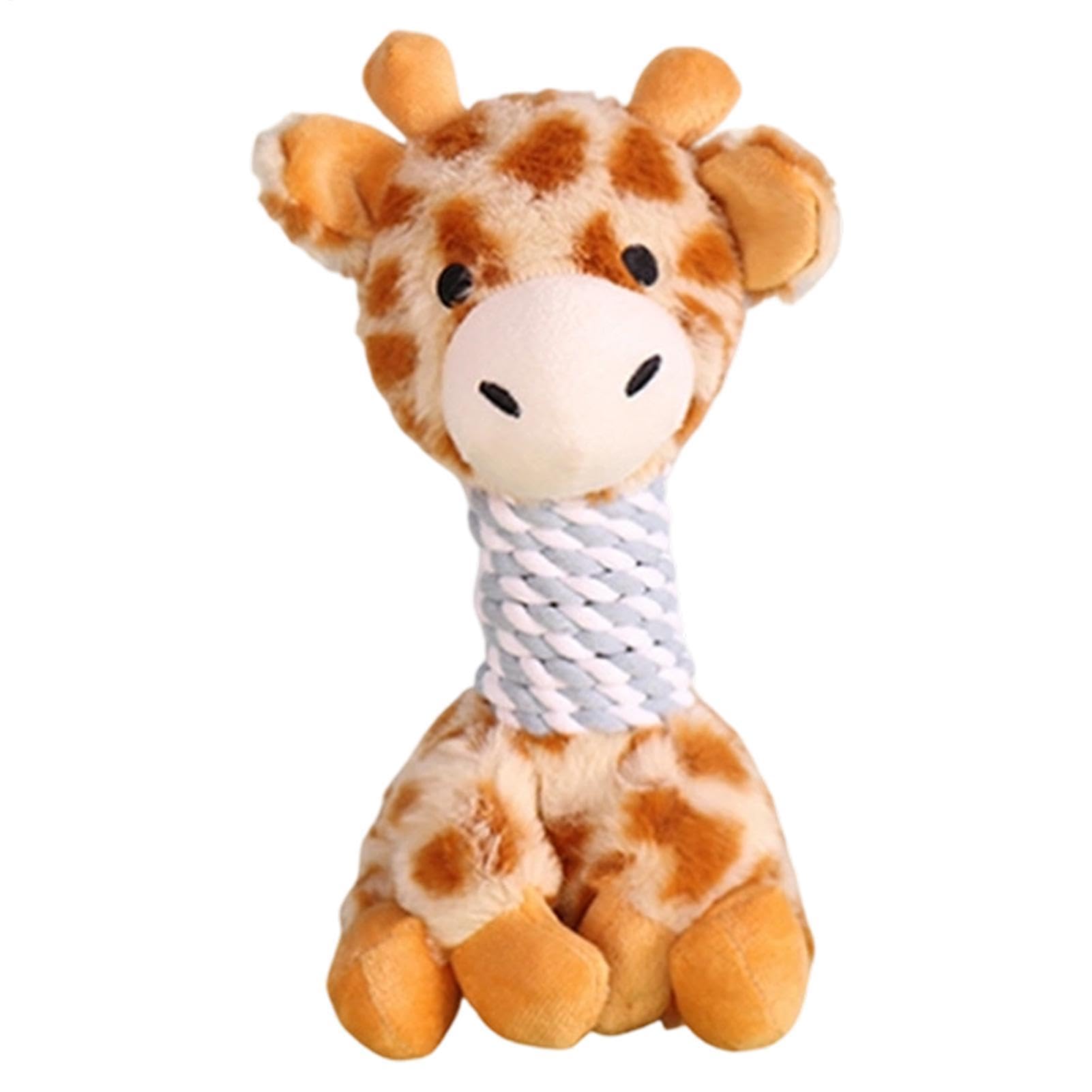 Jouet couineur interactif en forme d'animal en peluche pour petits chiens