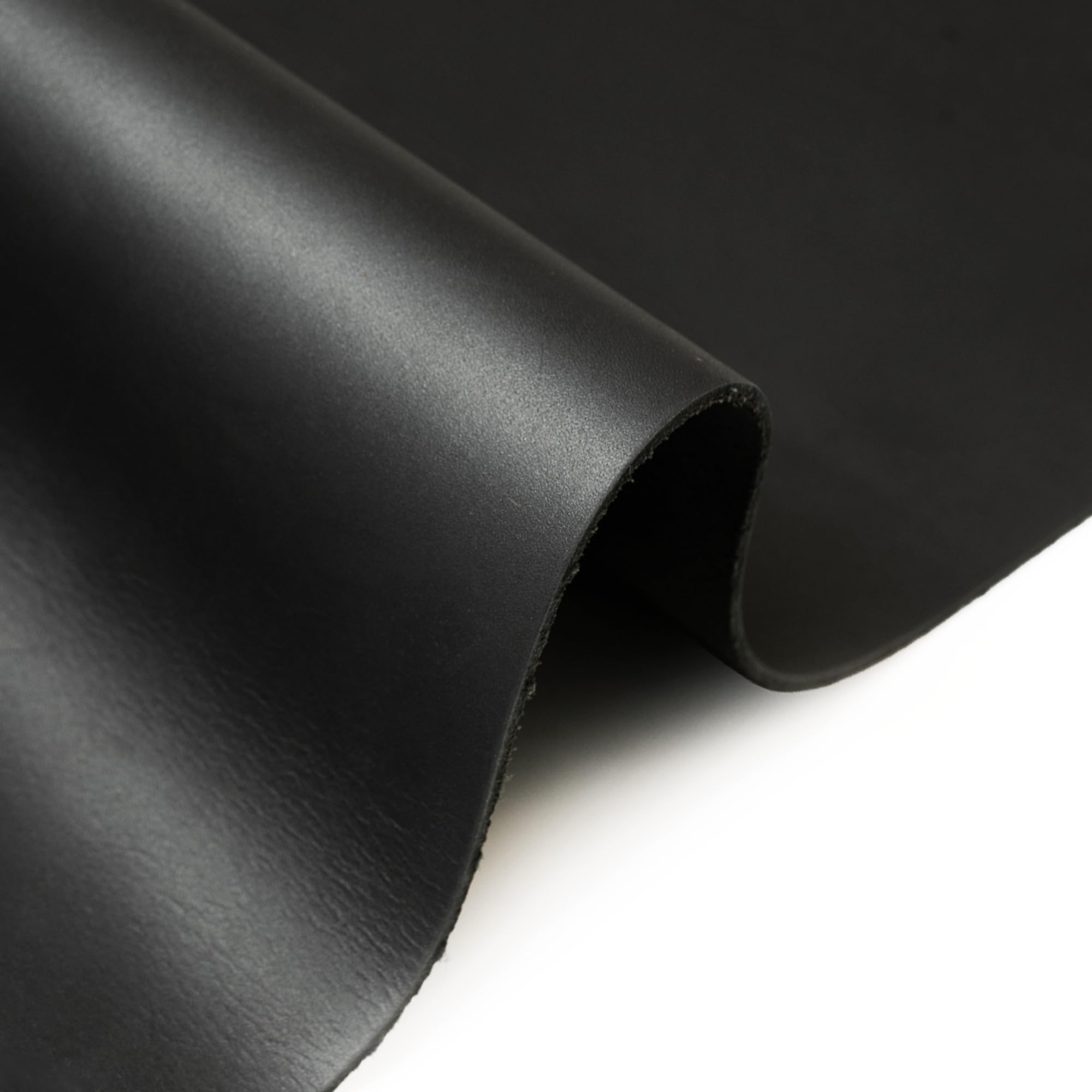 Crazy Horse Leather Sheet – 1.9 to 2.3mm Thickness Full Grain Genuine Oil Cowhide Smooth Front Suede Back Tooling Leather Precut Furniture Chair Seat Fixing DIY Leathercraft (Black)-image-34