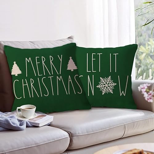 Miniatura 7 de Fundas de almohada rojas de Feliz Navidad, decoraciones de vacaciones de invierno, árbol de Navidad, copo de nieve, decoración de Navidad,