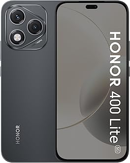 HONOR 400 Lite 5G – 8GB RAM 256GB ROM, 108MP Motion Sensing Camera, 120Hz 6.7 Inch AMOLED Display, Velvet Black – Middle East Version
