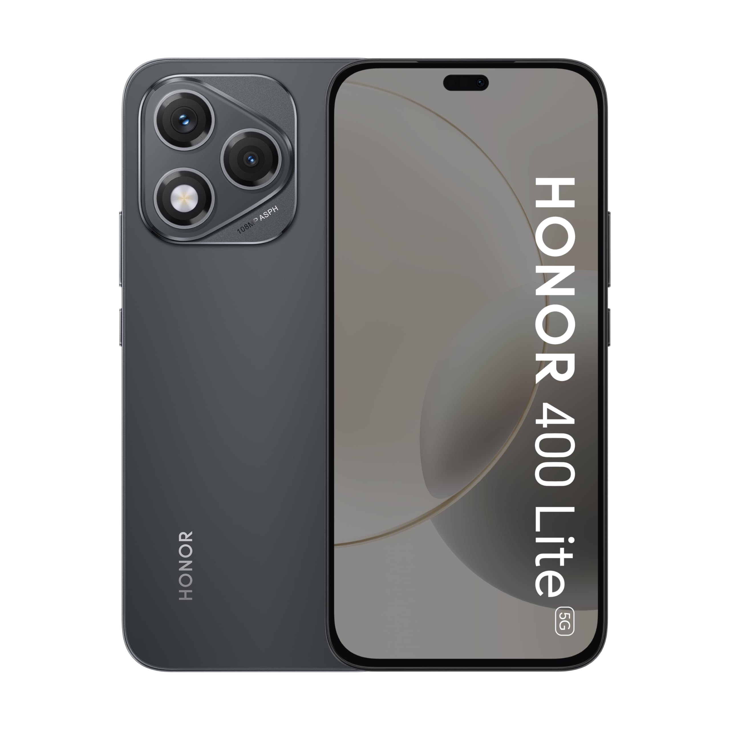 HONOR400 Lite 5G – 8GB RAM 256GB ROM, 108MP Motion Sensing Camera, 120Hz 6.7 Inch AMOLED Display, Velvet Black – Middle East Version