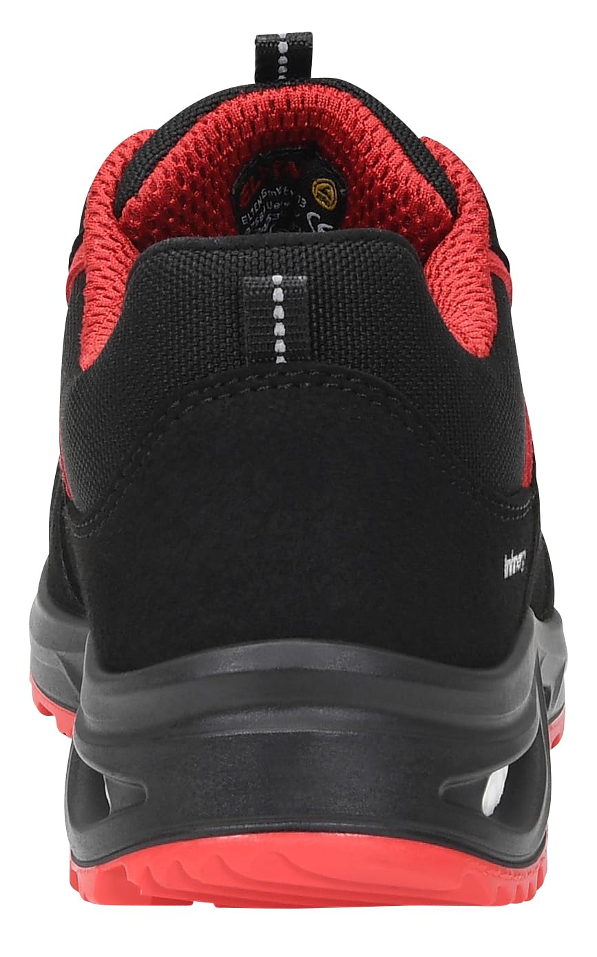 ELTEN Hannah XXTL Black-red Low ESD S3S | Sicherheitsschuhe für Damen & Herren, Stahlkappe, leicht, atmungsaktiv