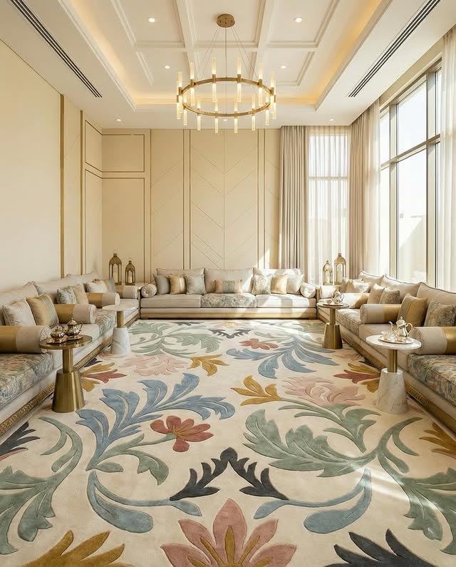 RAO Handmade Wool Carpet for Living Room Hall Bedroom Rugs for Living Room, Size 5x8 Feet.-image-26