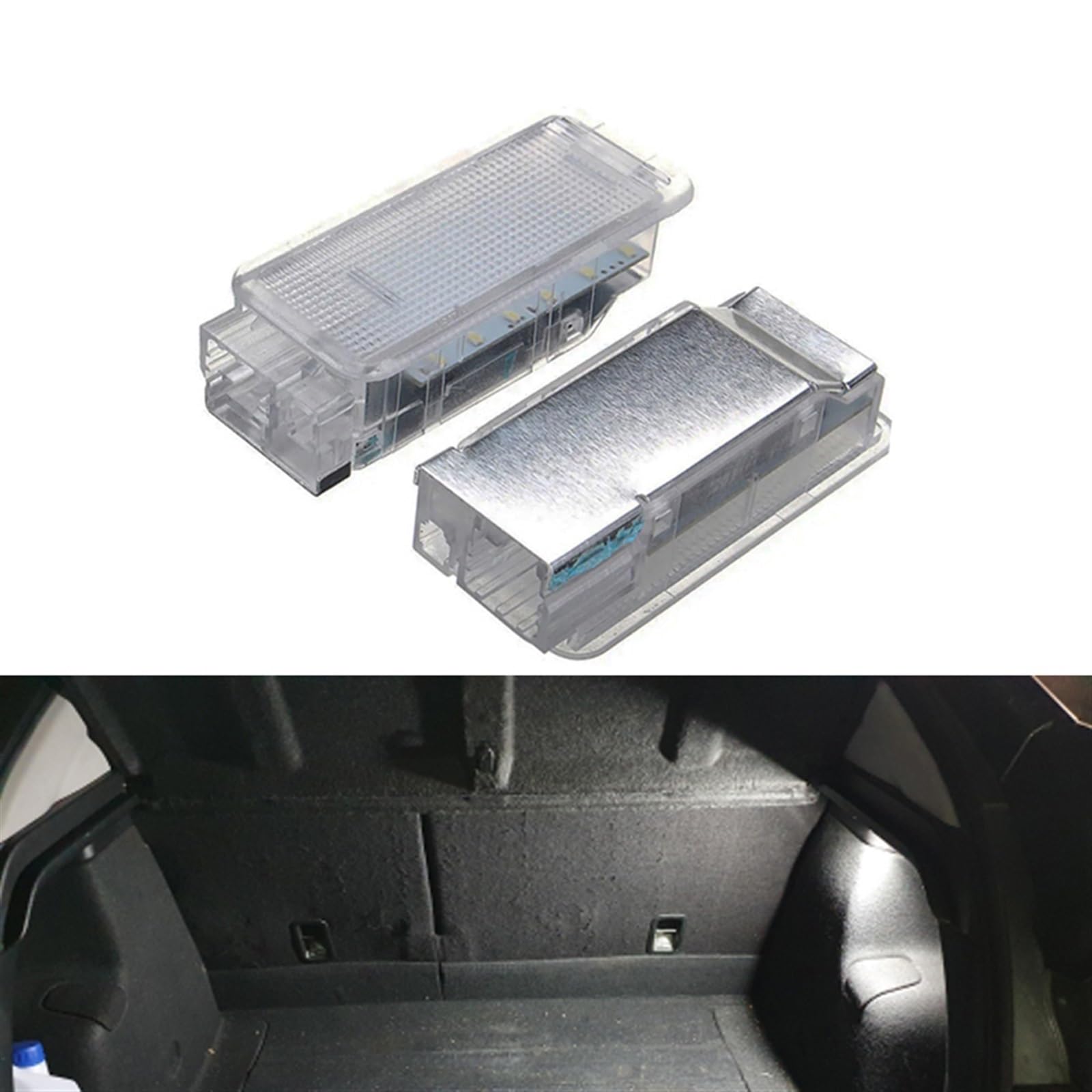 2x, for Peugeot, 1007 206 207 306 307 308 3008 406 407 5008 607 806 LED vano piedi bagagliaio bagagliaio luce interna vano portaoggetti lampade for porte Luci per vano piedi auto