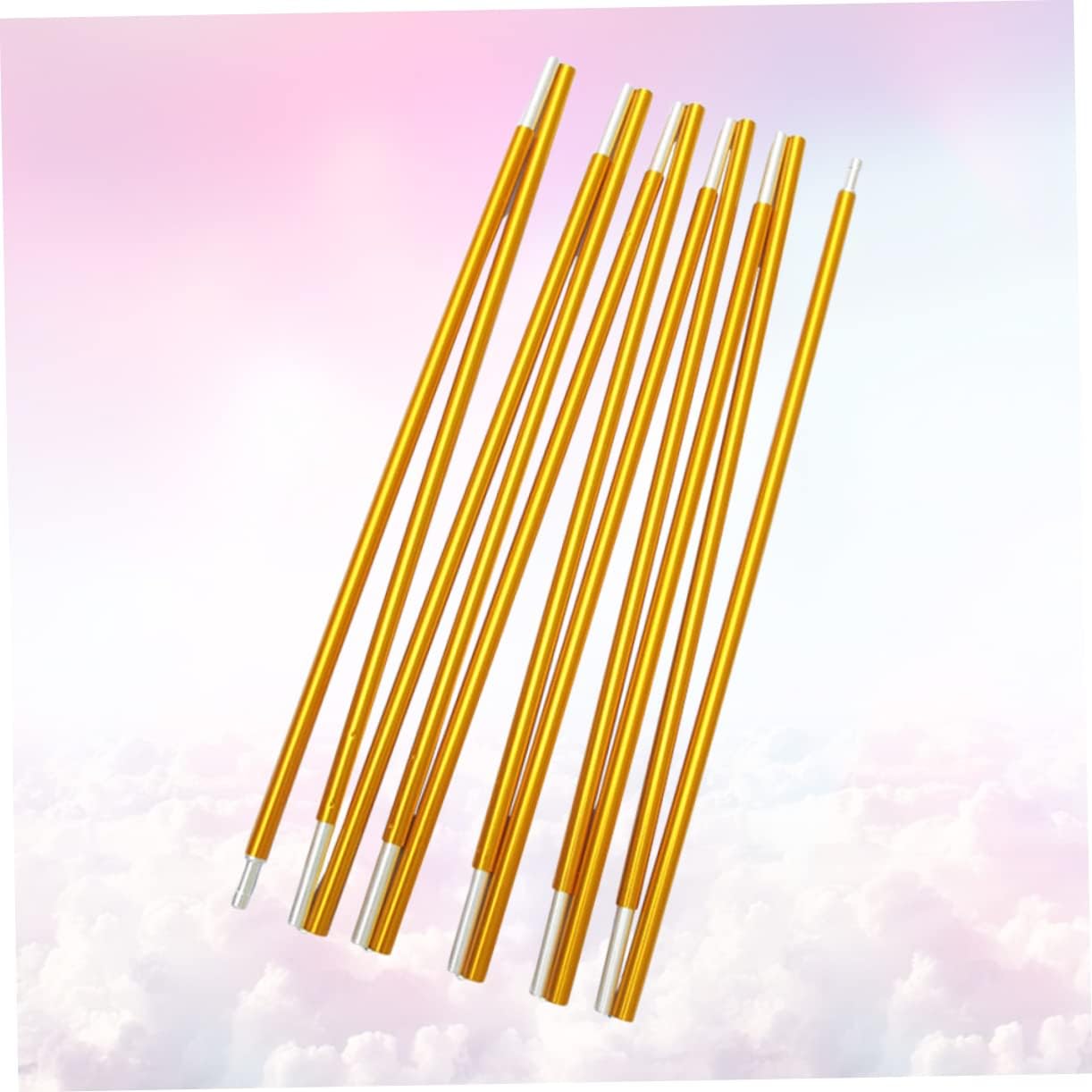 VANZACK Double Tent Pole Kit Replacement 3.6m Aluminum Alloy Support Bar for Camping 11 Sections for Backpacking and Outdoor Use