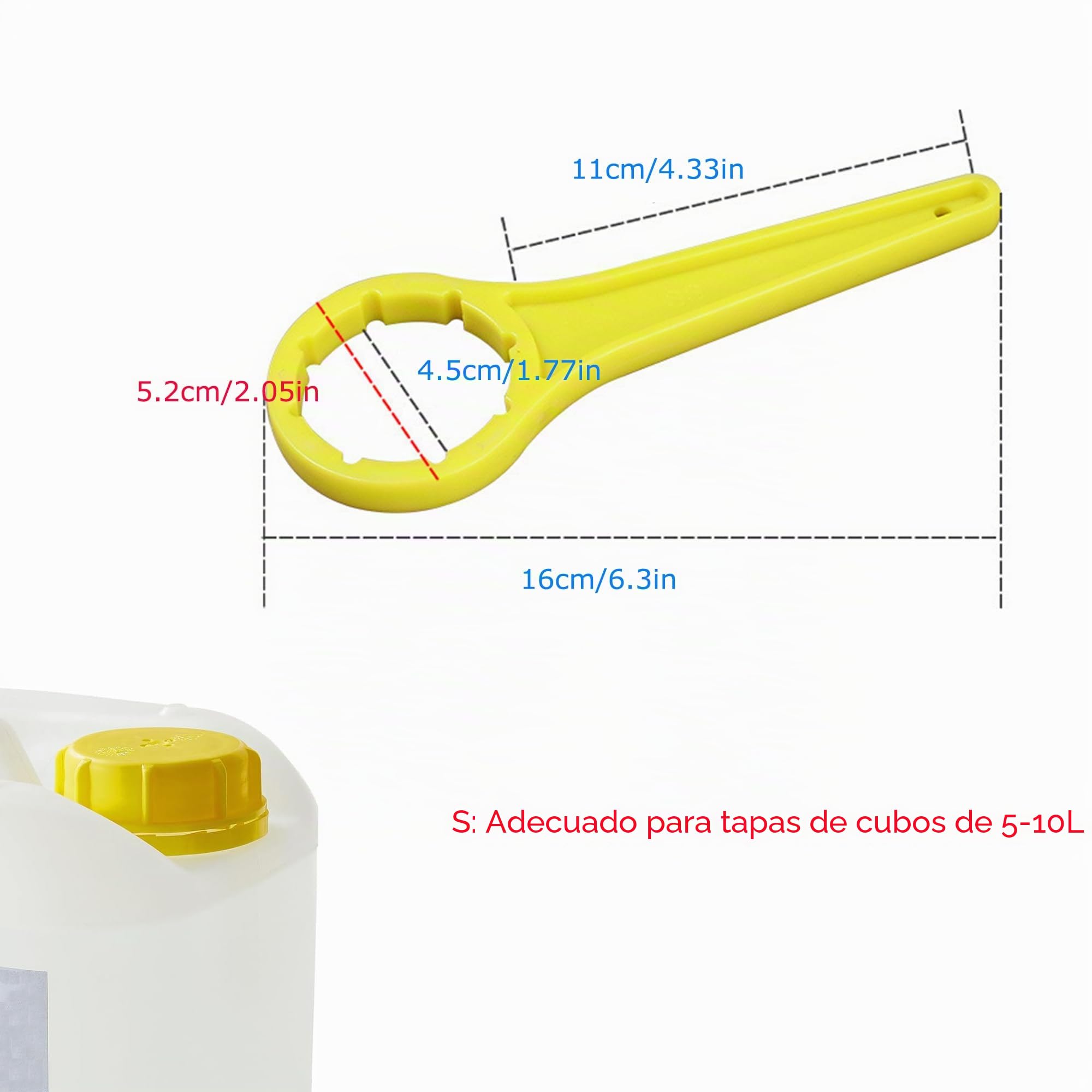 Llave de Bidón Hezhou DIN 41/51/61 Doble Cara 5/10/20/25/30 L Simple y Práctica