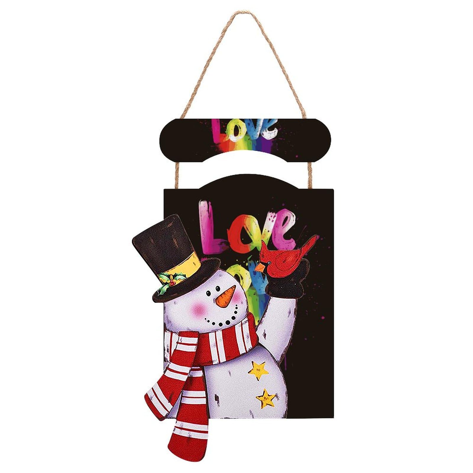 Suspension murale de Noël en bois pour embellir facilement une entrée vide