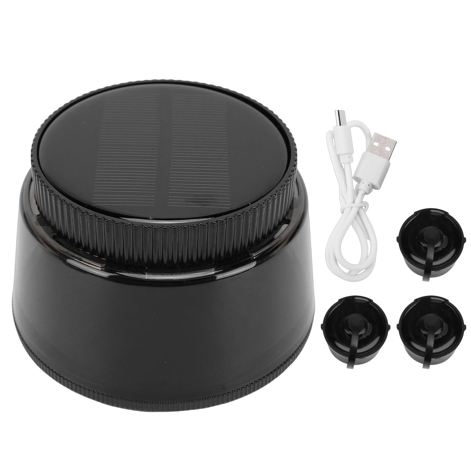 Diffusore di Oli Essenziali Solari, Diffusore di Aromaterapia Ricaricabile a Lunga Durata a 3 Livelli per Auto, Casa, Ufficio, Soggiorno, Camera da Letto (3 ricariche di olio essenziale)