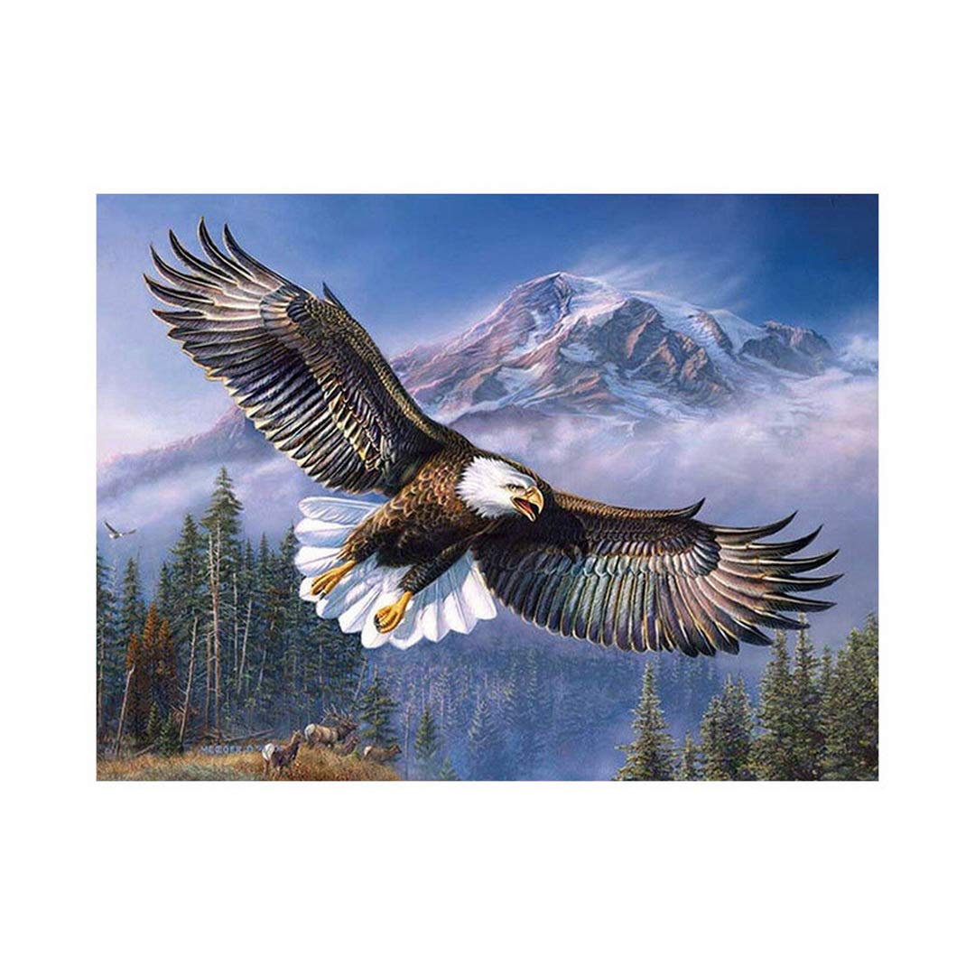 Ukerdo Full Drill Arts Craft Eagle Picture DIY Diamond Painting Kits for Home Wall Décor Gift