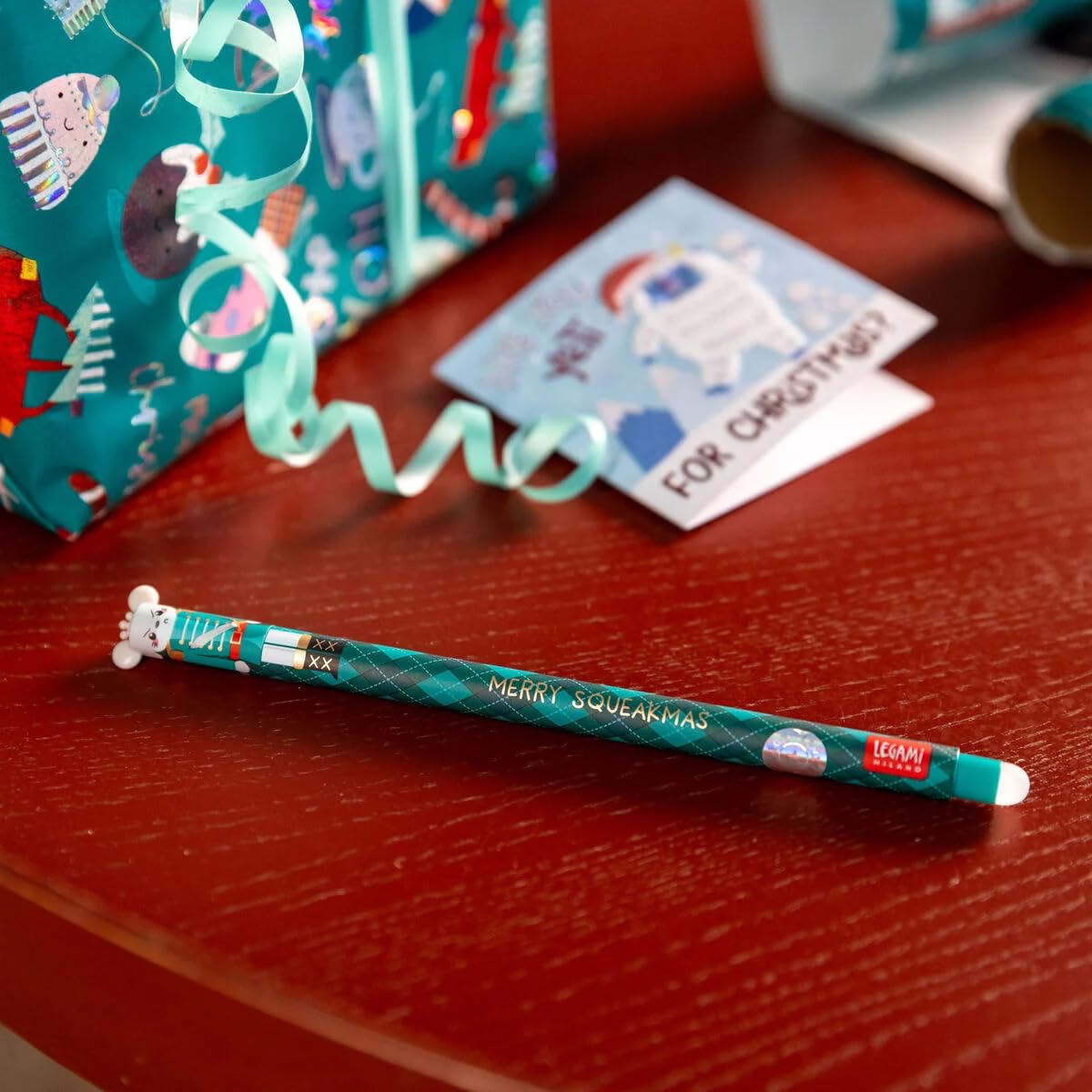LEGAMI Erasable Pen Kit de Noël édition de Noël Winter The Nutcracker Lot de 3 stylos gel effaçables Casse-noisette, ballerine et roi souris