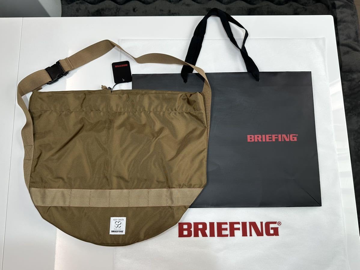 BRIEFING × SOLSO KEEP GREEN メッセンジャーバッグ