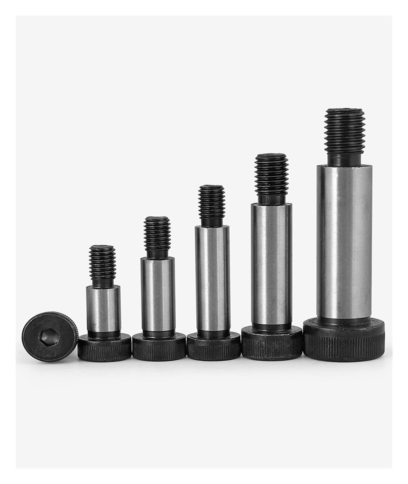 3/16 1/4 5/16 3/8 1/2 5/8 filettato 12,9 Pollici Vite a esagono Incassato Vite a Testa cilindrica Tappo Vite Albero spallamento bullone Limite (Color : 5-8(3-4) XL 1pcs, Size : 1/2")