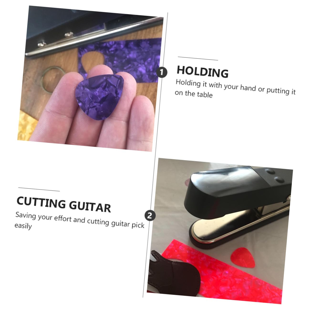Gitarrenplektrum Stanzer Mit Feder Selbstgemacht Cutter Für Abs Zelluloid Gitarrenwerkzeug Für Gitarre Bass Und Ukulele Satz Zum Selbermachen