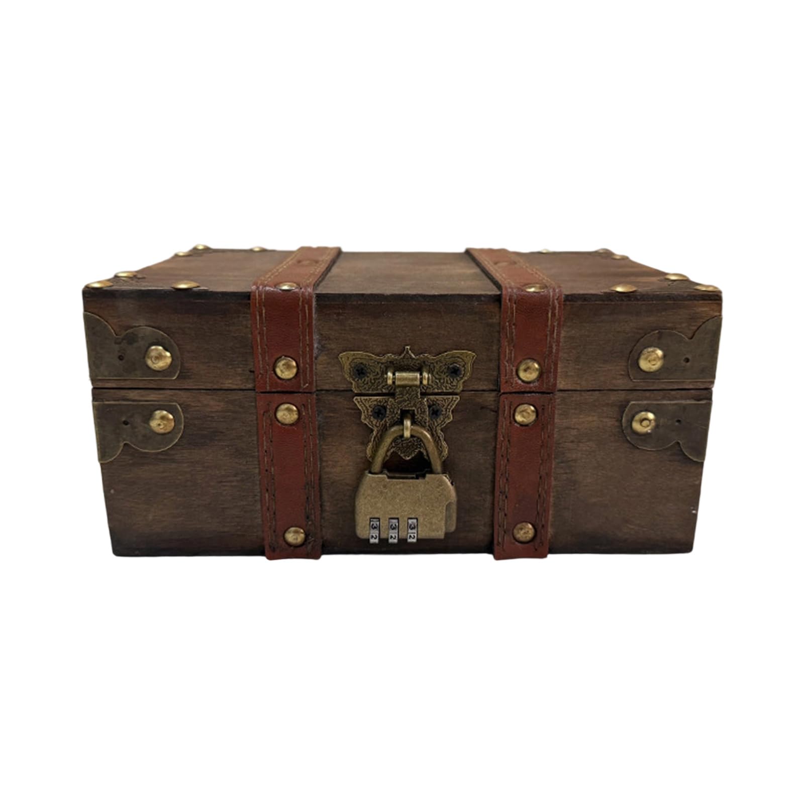 Carotoe D Antique Styles Lockable Wooden Trinket Organiser Jewelry Storage Container With Home Ecoration Accessory Wooden Jewelry Storage Box With