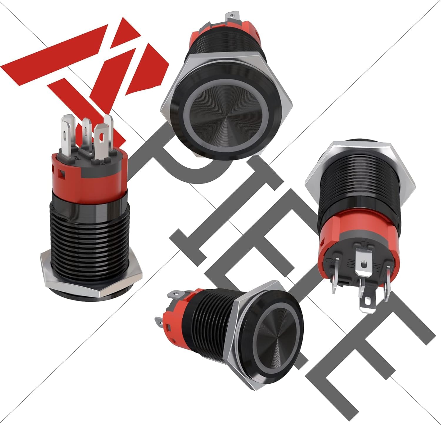 QitinDasen 10Pcs Preiu 12 Interruttore A Pulsante Oentaneo In - Foto 8