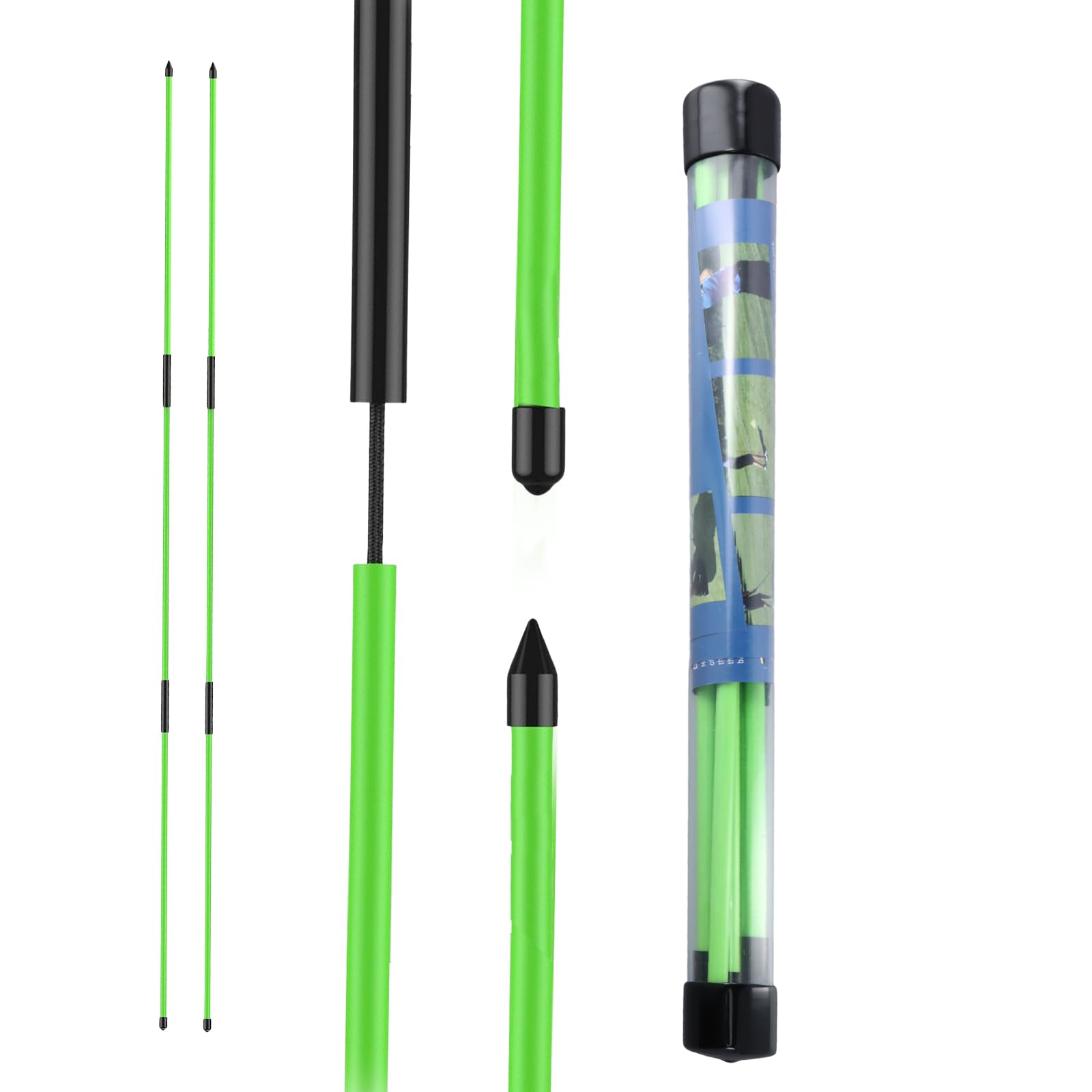 Palos de Alineación para Golf Plegables 122,5 cm Juego de 2